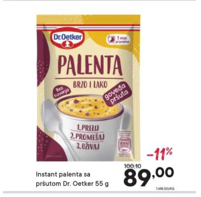 Instant palenta sa pršutom Dr. Oetker 55 g
