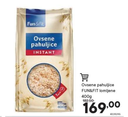 Ovsene pahuljice FUN&FIT lomljene