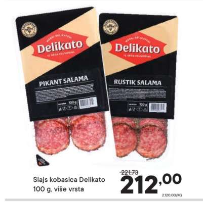 Slajs kobasica Delikato