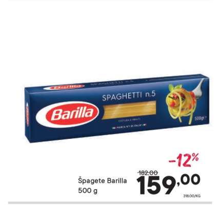Špagete Barilla
