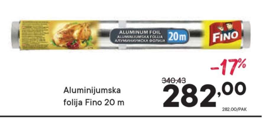 Aluminijumska folija Fino 20 m