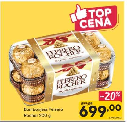 Bombonjera Ferrero Rocher 200 g