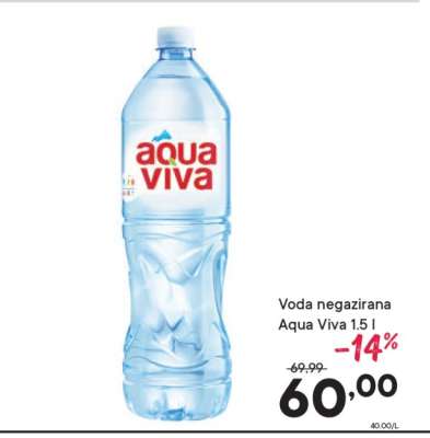 Voda negazirana Aqua Viva 1.5 l