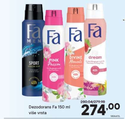 Dezodorans Fa 150 ml