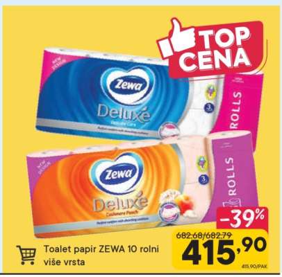 Toalet papír ZEWA 10 rolí více vrstva