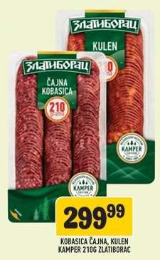 Kobasica Čajna, Kulen Kamper 210g Zlatiborac