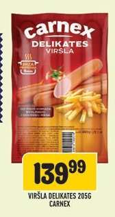 Viršla Delikates 205g Carnex