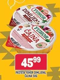 Pašteta Yuhor Dimljena, Čajna