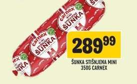 Šunka Stišnjena Mini 350g Carnex