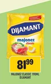 Majonez Classic 190ml Dijamant