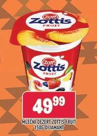 Mléčný dezert Zottis Fruit