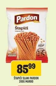 ŠTAPIĆI SLANI PARDON 200G MARBO