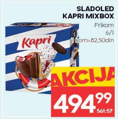 Sladoled Kapri mixbox
