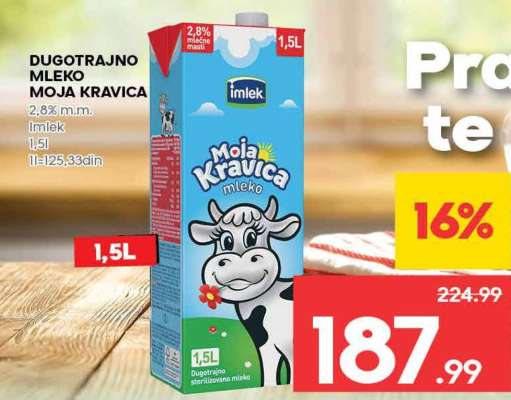 DUGOTRAJNO MLEKO Moja Kravica