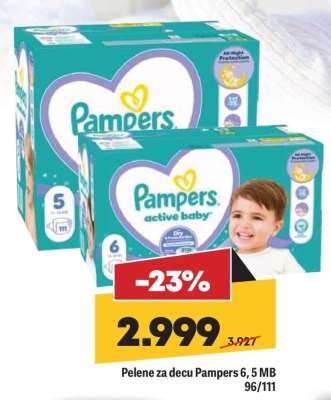 Pelene za decu Pampers 6, 5 MB 96/111