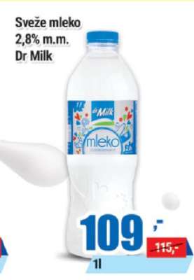 SVEŽE MLEKO 2.8 % m.m. dr Milk