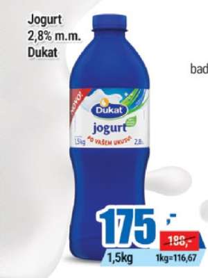 Jogurt 2,8% m.m. Dukat