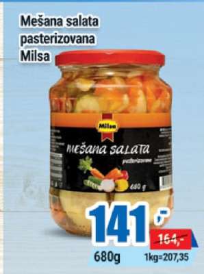 Mešana salata pasterizovana Milsa