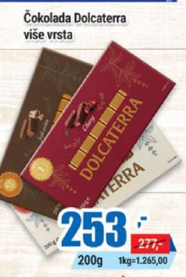 Čokolada Dolcaterra