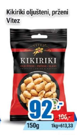 Kikiriki oljušteni, prženi Vitez