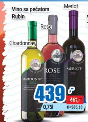 Vino sa pečatom Rubin