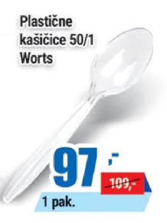 Plastične kašičice 50/1 Worts