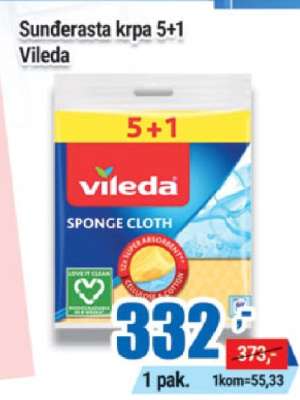 Sunderasta krpa 5+1 Vileda