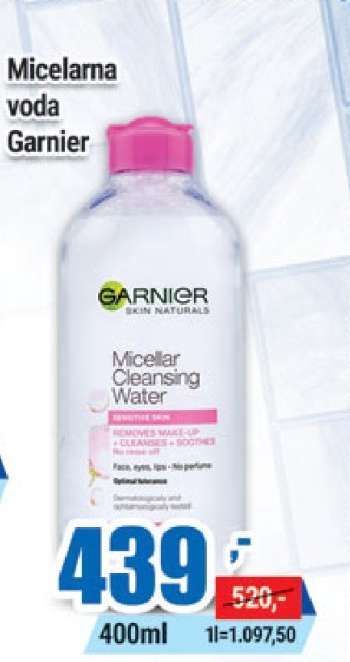 Micelarna voda Garnier