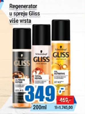 Regenerator u spreju Gliss