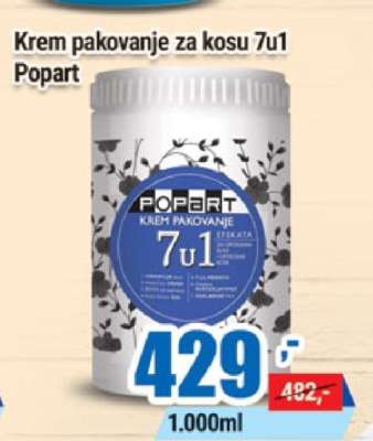 Krem pakovanje za kosu 7u1 Popart