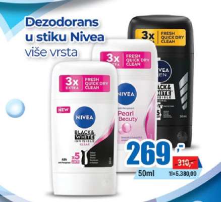 Dezodorans u stiku Nivea