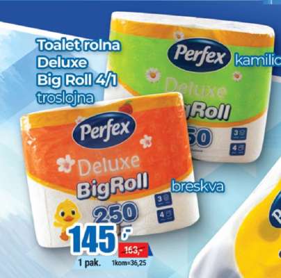 Toalet rolna Deluxe Big Roll 4/1 troslojna