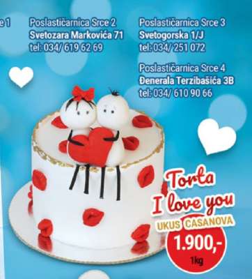 Torta I love you
