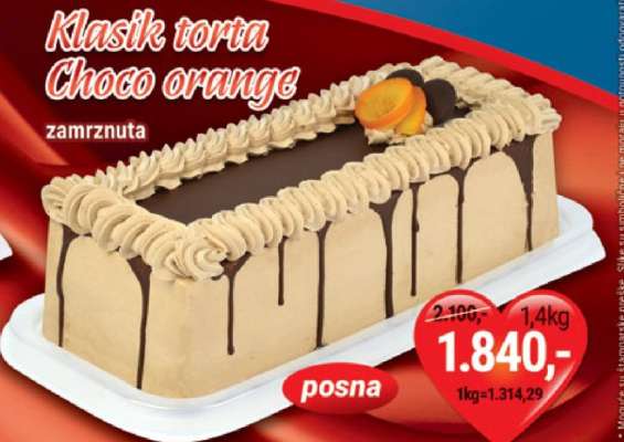 Klasik torta Choco orange