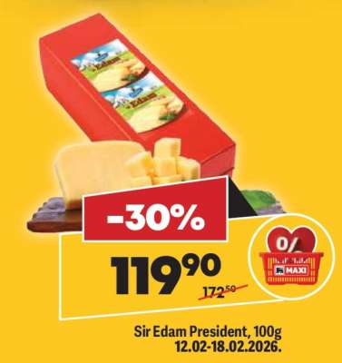 Sir Edam President 100g