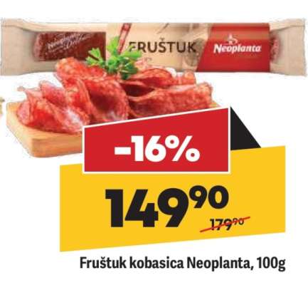 Fruštuk kobasica Neoplanta 100g