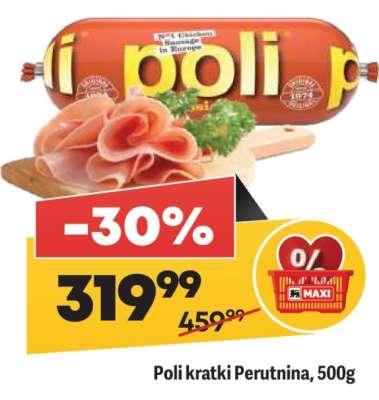 Poli kratki Perutnina 500g