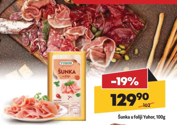 Šunka u foliji Yuhor 100g