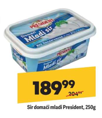 Sir domaći mladi President, 250g
