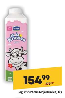 Jogurt 2.8%mm Moja kravica, 1kg