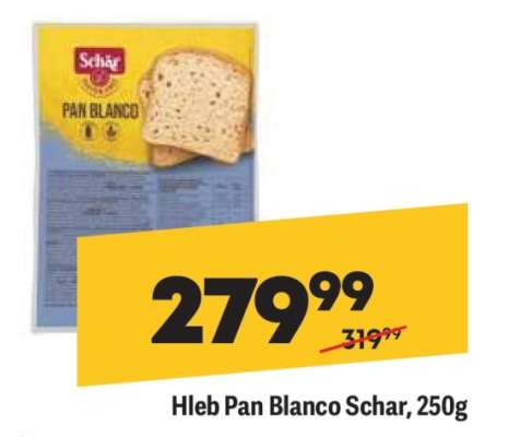 Hleb Pan Blanco Schar 250g