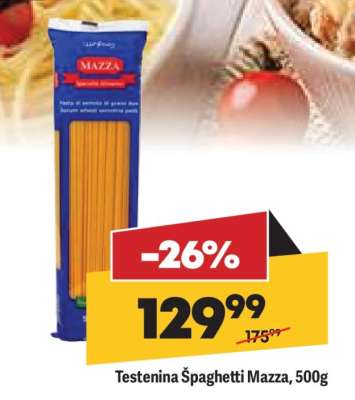 Testenina Spaghetti Mazza , 500g