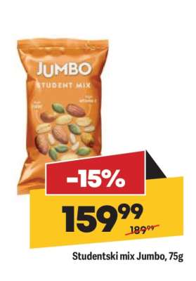 Studentski mix Jumbo, 75g