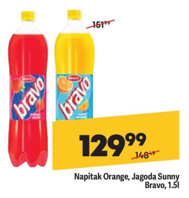 Napitak Orange, Jagoda Sunny Bravo, 1.5l