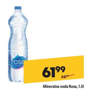 Mineralna voda Rosa, 1,5l