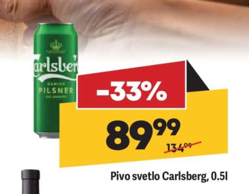 Pivo svetlo Carlsberg 0,5l