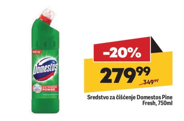 Sredstvo za čišćenje Domestos Pine Fresh, 750ml
