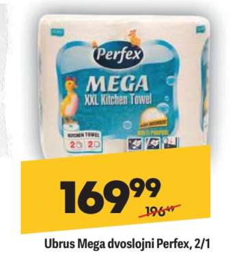 Ubrus Mega dvoslojni Perfex, 2/1