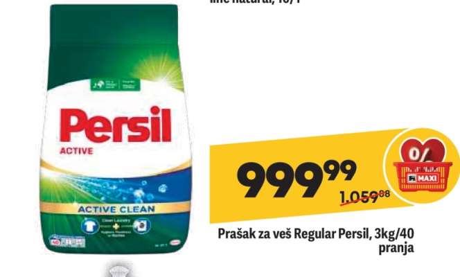Prašak za veš Regular Persil, 3kg/40 pranja