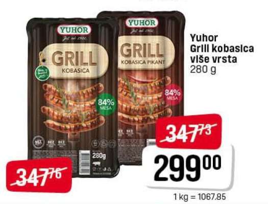 Yuhor Grill kobasica više vrsta